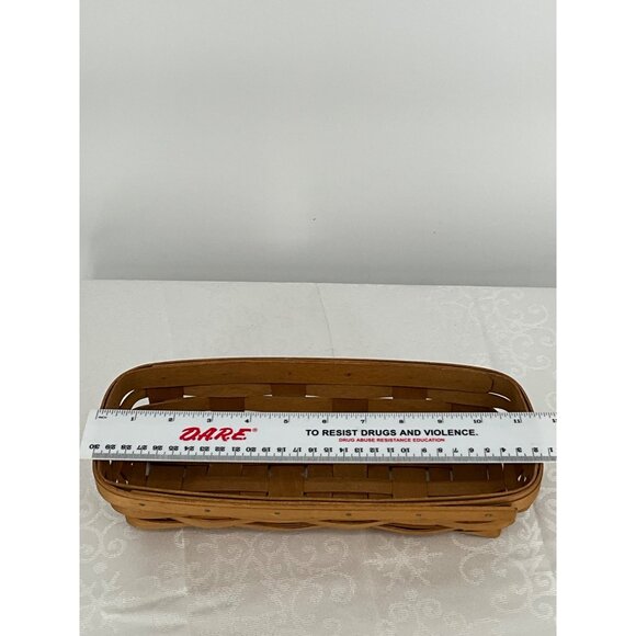 Longaberger Handwoven Basket Rectangular‎ Bread Tray Made In USA Signed 2002 - Picture 4 of 9